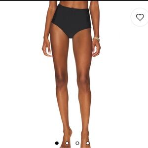 NWT Mikoh Lami High Waisted Bikini Bottom in Noir Small